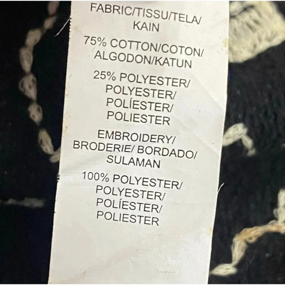 Lucky Lotus knitwear ethnic aztec pattern embroidered open front  cardigan - Picture 6 of 11